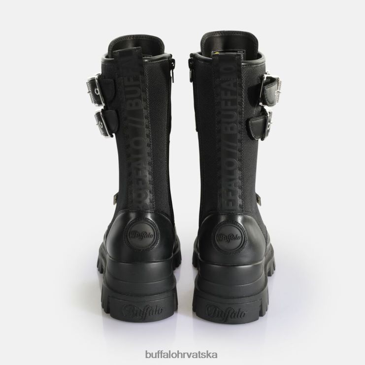 crno Buffalo aspha com čelična vezica hi veganska napa/najlon |čizme TDD6T689